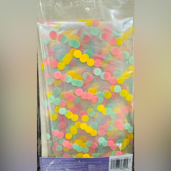 Cello Basket Bags, 2 Pack, NWT, Polka Dot Cello Basket Bags, 24in x 25in, 2ct - Picture 5 of 5